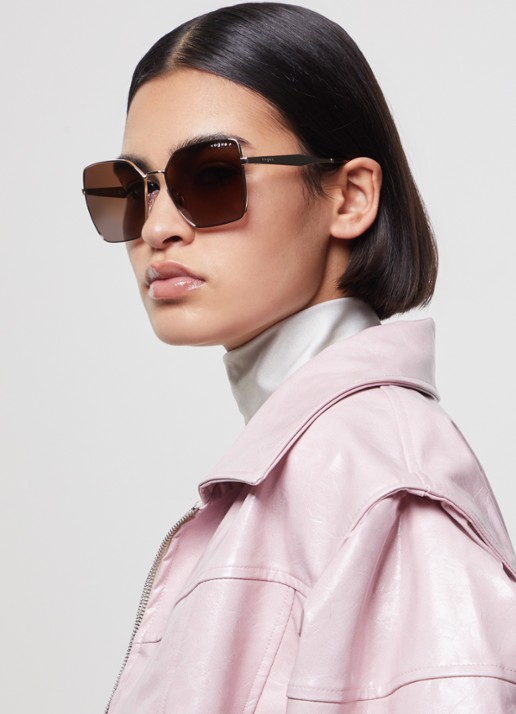 Vogue Butterfly zonnebril gepolariseerd VO4284S - voorkant 2 goud