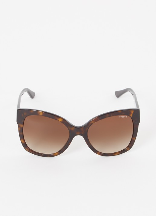 VOGUE Butterfly zonnebril VO5338S - voorkant 2 donkerbruin