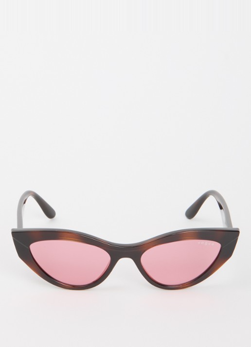 VOGUE Cat Eye zonnebril VO5637SU - detail donkerbruin