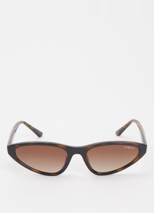 VOGUE Cat Eye zonnebril VO5726SU - detail donkerbruin