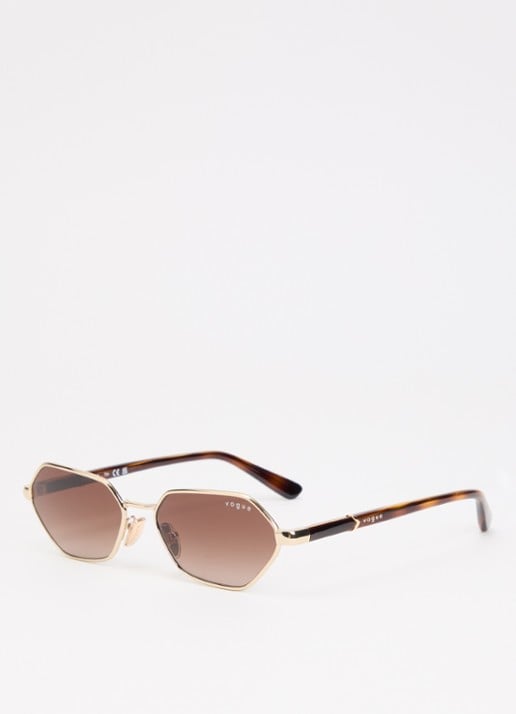 VOGUE Retro zonnebril VO4349S - voorkant 3 goud