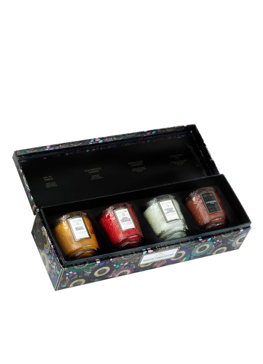 Voluspa Japonica Giftset - geurkaars set - voorkant 2 multicolor