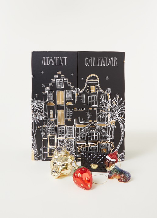 Vondels Adventskalender met kersthangers - 9 dagen - voorkant 2 multicolor