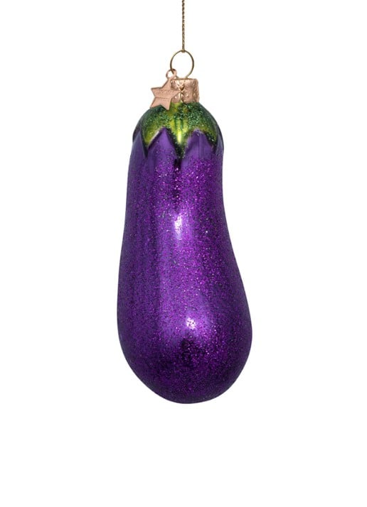 Vondels Aubergine kersthanger 13 cm