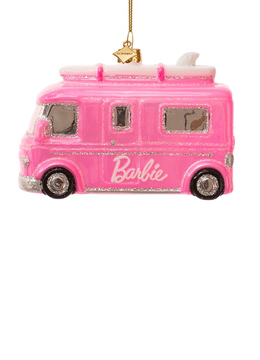 Vondels Barbie camper 6 cm - voorkant 3 roze