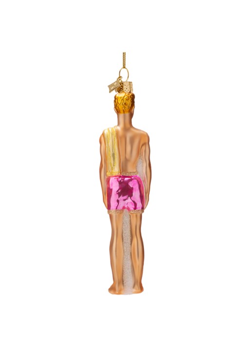 Vondels Barbie Ken Pop kersthanger 16,5 cm - achterkant 4 beige