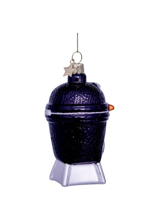 Vondels BBQ Ei kersthanger 10 cm - detail 3 zwart