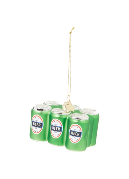 Vondels Bier 6-Pack kersthanger 6 cm - voorkant 2 groen