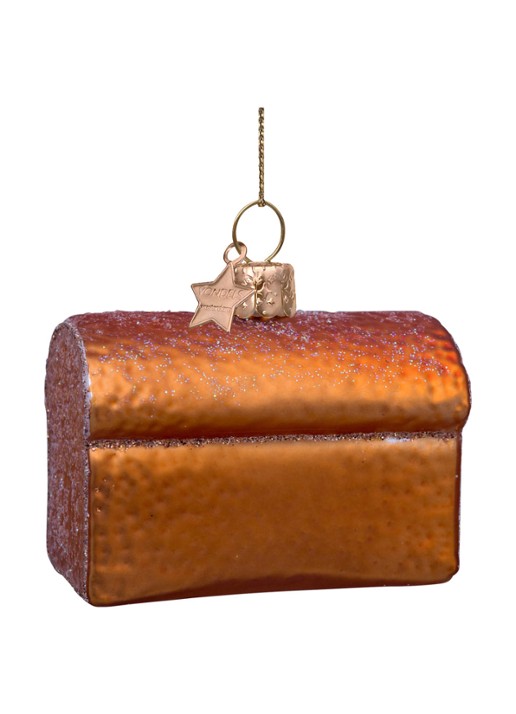 Vondels Brood kersthanger 5,5 cm - detail 3 bruin