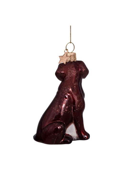 Vondels brown opal labrador H8.5cm - achterkant 3 bruin