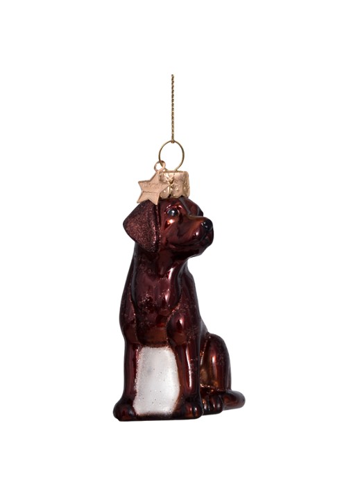 Vondels brown opal labrador H8.5cm - detail bruin