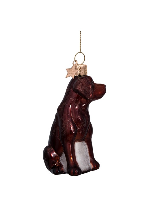 Vondels brown opal labrador H8.5cm - detail 2 bruin