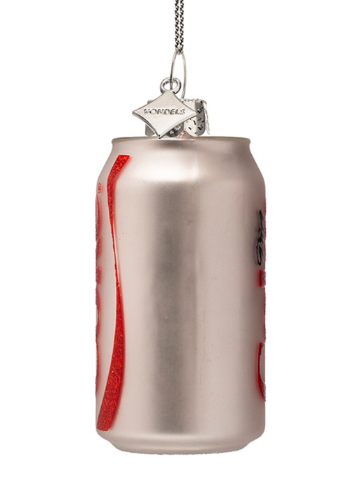 Vondels Coca Cola Diet Coke blik kersthanger 8 cm - voorkant 3 zilver