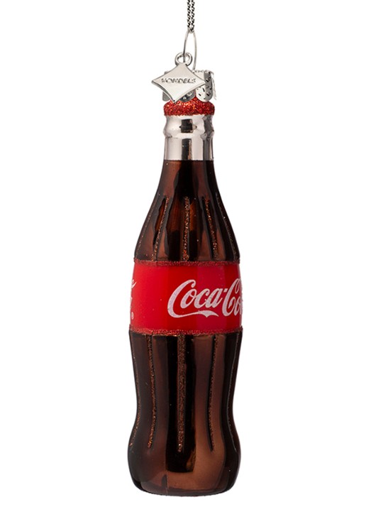 Vondels Coca Cola kersthanger 12 cm - achterkant 4 bruin