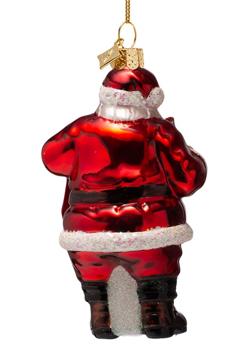 Vondels Coca Cola Kerstman kersthanger 12,5 cm - detail 3 rood