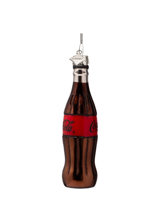 Vondels Coca Cola Zero kersthanger 12 cm - detail bruin