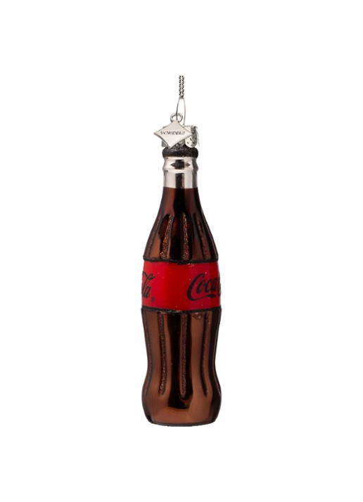 Vondels Coca Cola Zero kersthanger 12 cm - voorkant 4 bruin