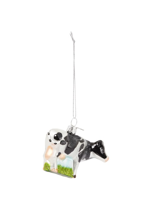 Vondels Cow kerst ornament 7 cm