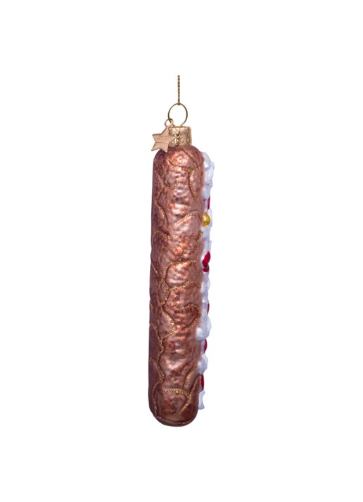 Vondels Frikandel Speciaal kersthanger 10 cm - detail 2 multicolor