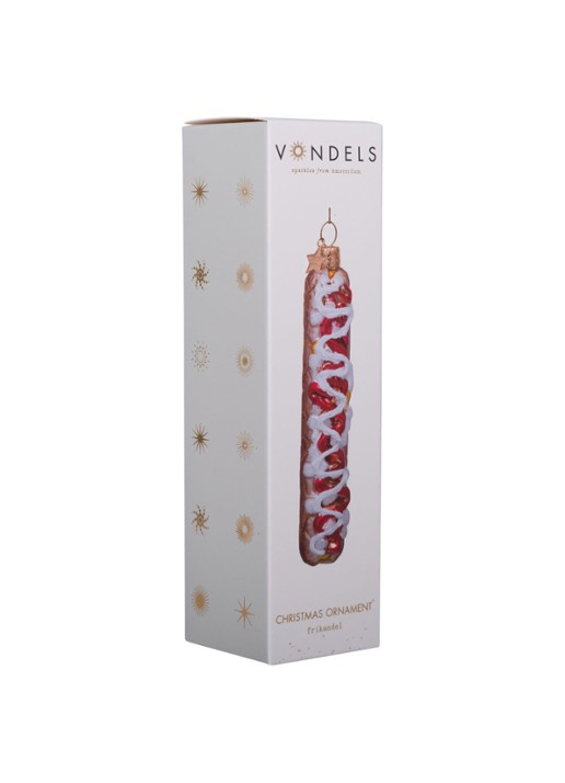 Vondels Frikandel Speciaal kersthanger 10 cm - detail 4 multicolor