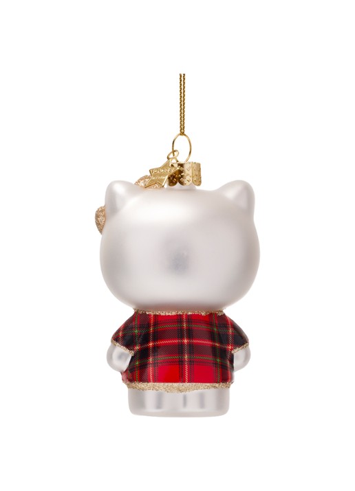 Vondels Hello Kitty kersthanger 9 cm - achterkant rood