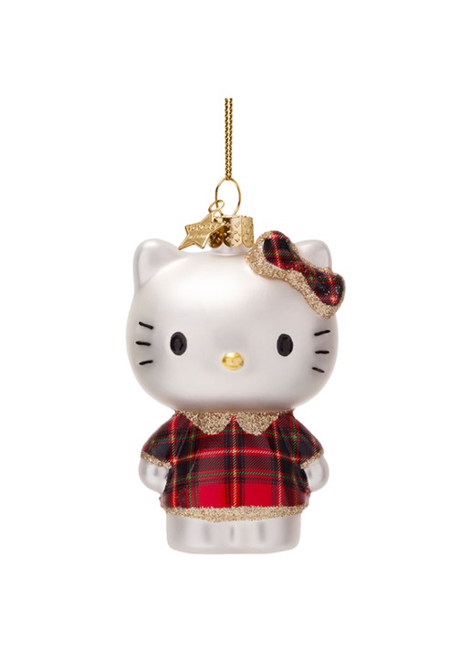 Vondels Hello Kitty kersthanger 9 cm - voorkant 2 rood
