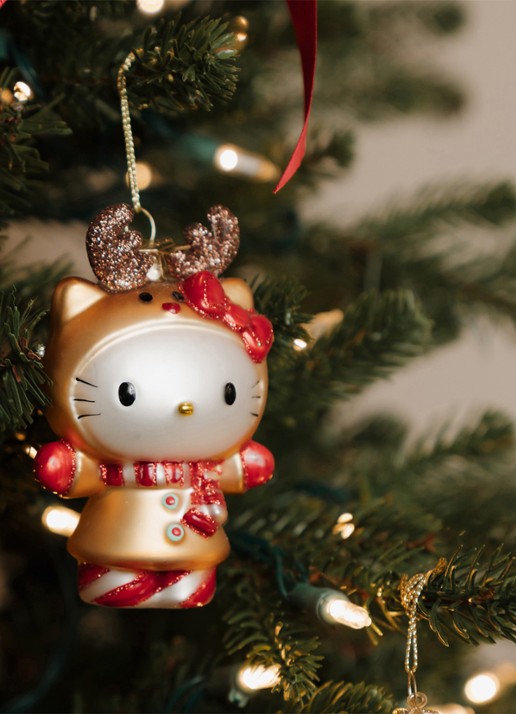Vondels Hello Kitty rendier 10 cm - voorkant 5 goud