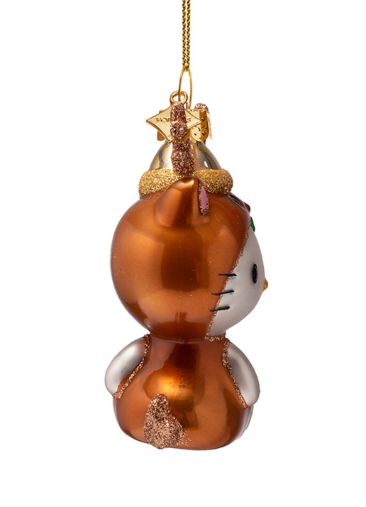 Vondels Hello Kitty Rendier kersthanger 9,5 cm - achterkant 2 brons