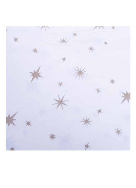 Vondels Kerst tafelkleed 140 x 240 cm - detail naturel