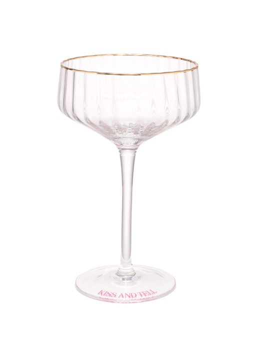 Vondels Kiss and Tell cocktailglas - voorkant 2 transparant