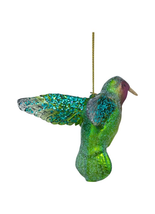 Vondels Kolibrie kersthanger 8,5 cm - detail 3 multicolor