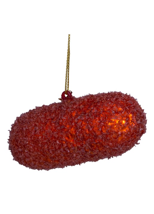 Vondels Kroket kersthanger 4,5 cm - detail 4 bruin