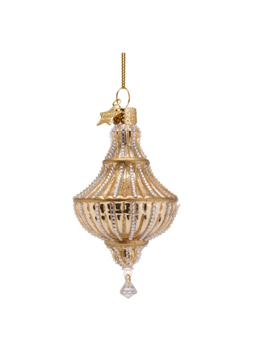 Vondels Kroonluchter met diamanten kersthanger 11 cm