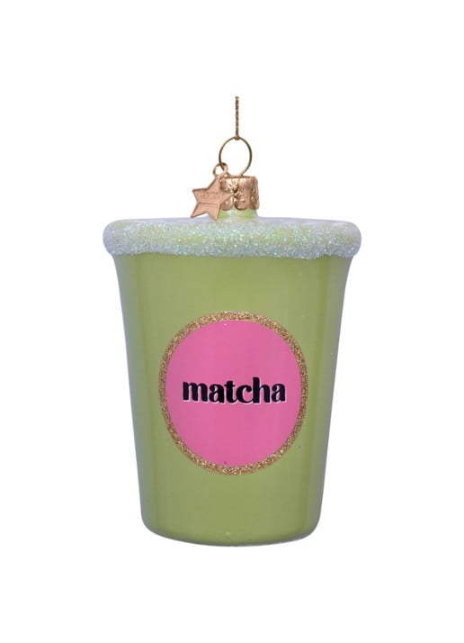 Vondels Latte Matcha Thee kersthanger 8 cm