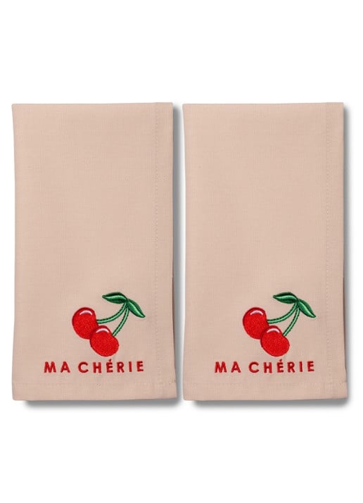 Vondels Ma Cherie servetten 45 x 45 cm set van 2