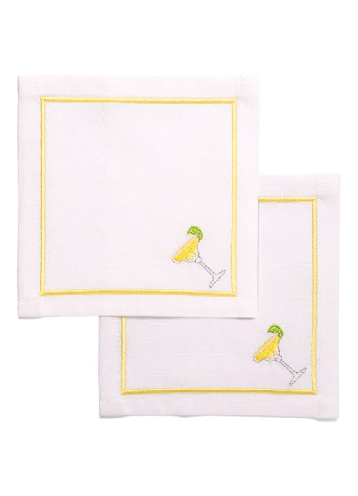 Vondels Margarita servetten 14 x 14 cm set van 2