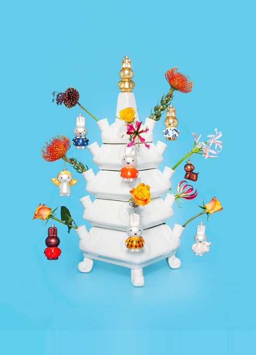 Vondels Nijntje met Beer kersthanger 11 cm - voorkant 2 multicolor