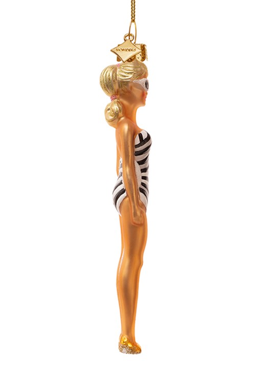 Vondels Originele Barbie Pop 1959 kersthanger 14 cm - achterkant 2 multicolor