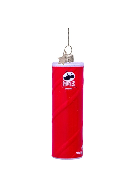 Vondels Pringles Chips kersthanger 12 cm - detail 2 rood