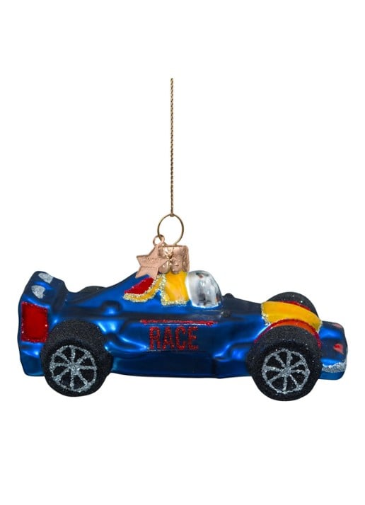 Vondels Raceauto kersthanger 5 cm