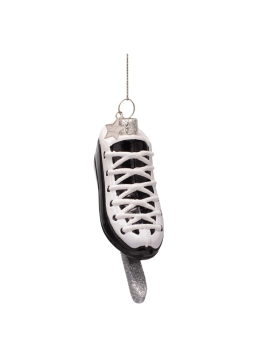Vondels Schaats kersthanger 5 cm - detail zwart