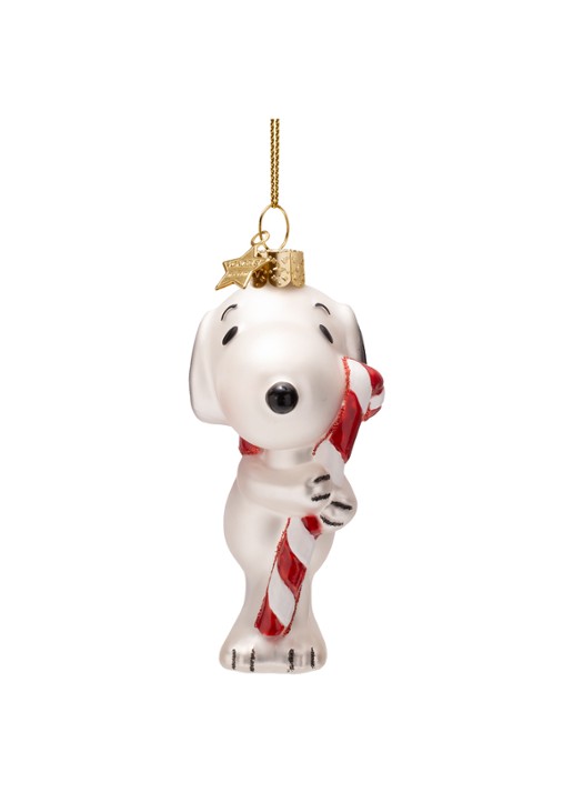 Vondels Snoopy Candy Cane kersthanger 11 cm