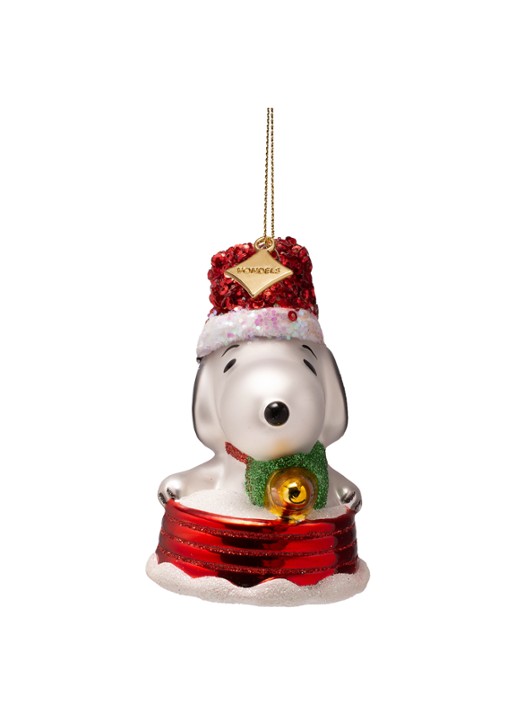 Vondels Snoopy En Woodstock Op De Slee kersthanger 7,5 cm