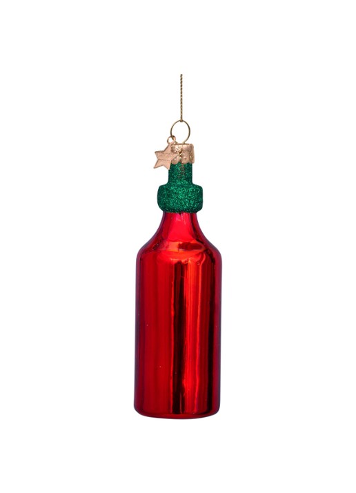 Vondels Sriracha Saus kersthanger 11,5 cm - detail 3 rood