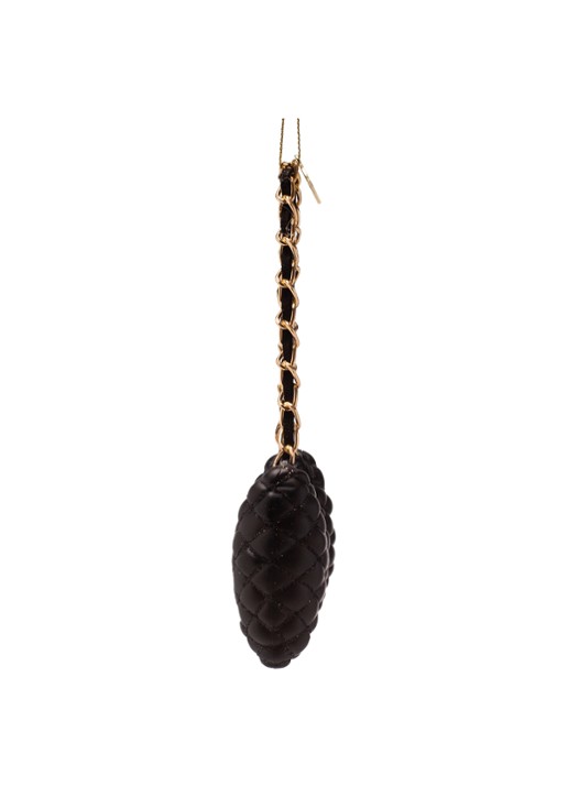 Vondels Strik Handtas kersthanger 7 cm - detail 3 zwart
