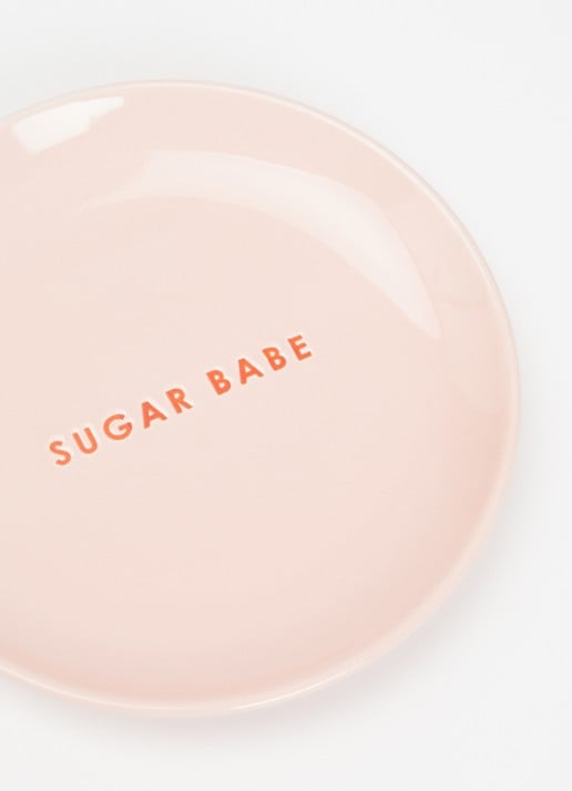 Vondels Sugar Babe gebaksbordje 16 cm - detail 3 roze