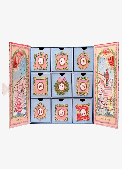 Vondels Susannah Garrod adventskalender - 9 dagen - voorkant 2 rood