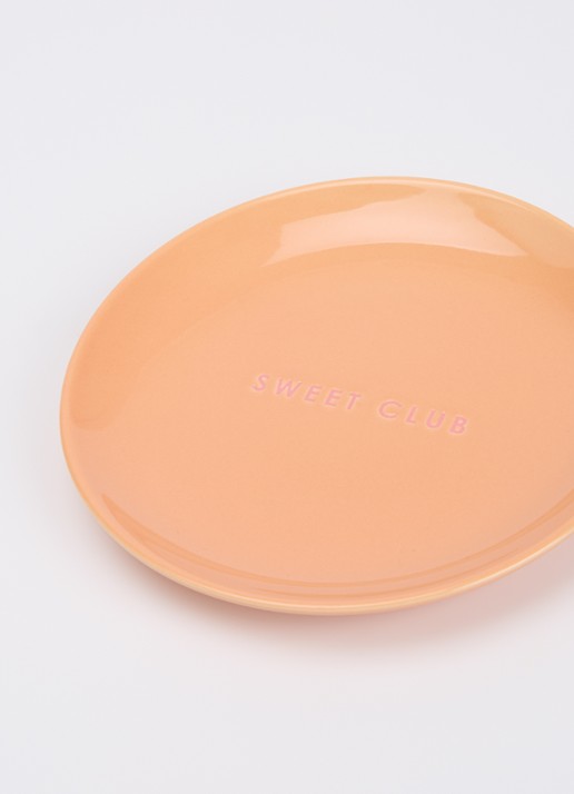 Vondels Sweet Club gebaksbordje 16 cm - detail 3 oranje