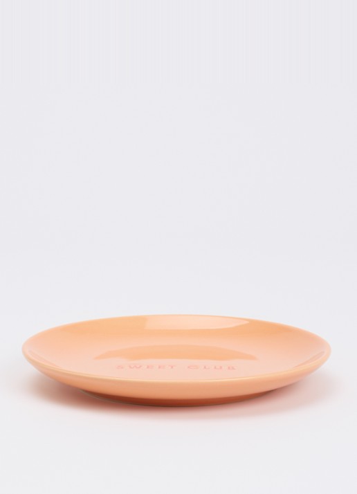 Vondels Sweet Club gebaksbordje 16 cm - voorkant 2 oranje