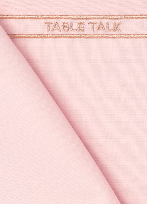 Vondels Table Talk placemat 42 x 32 cm set van 2 - voorkant 2 roze